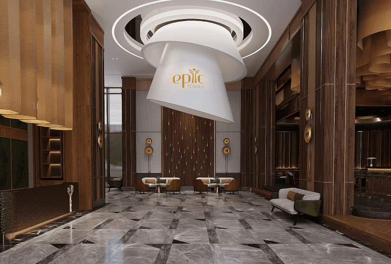 Sảnh chờ cư dân Epic Tower 19 Duy Tân