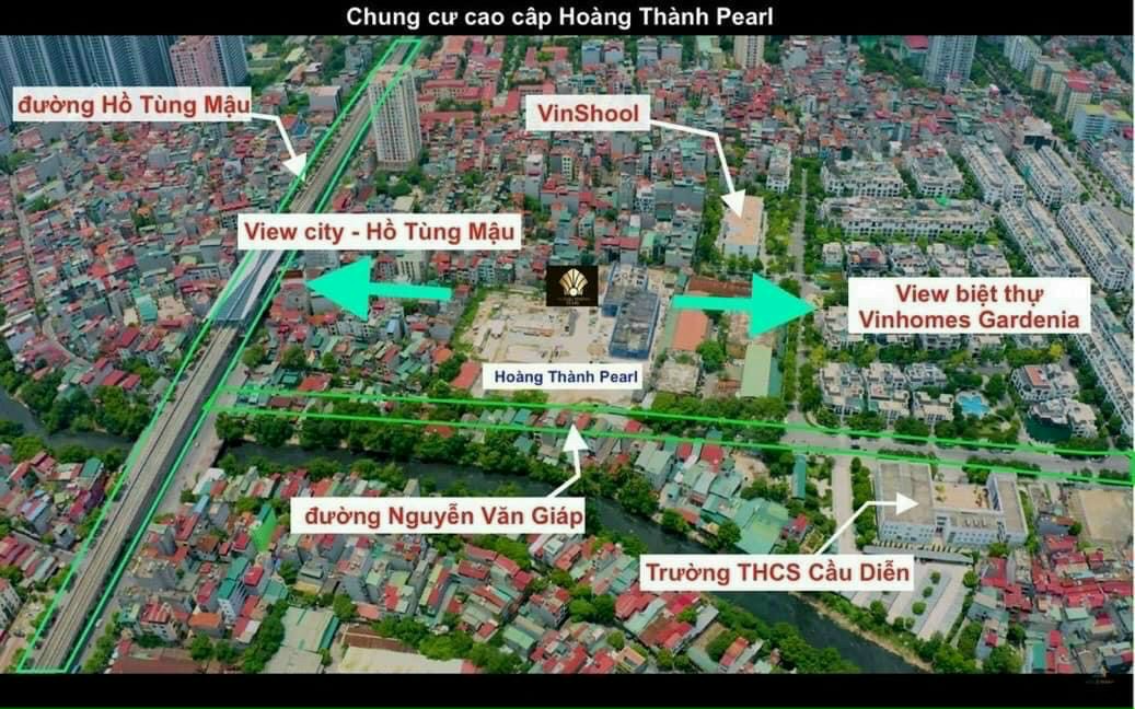 Vị trí dự án Hoàng Thành Pearl