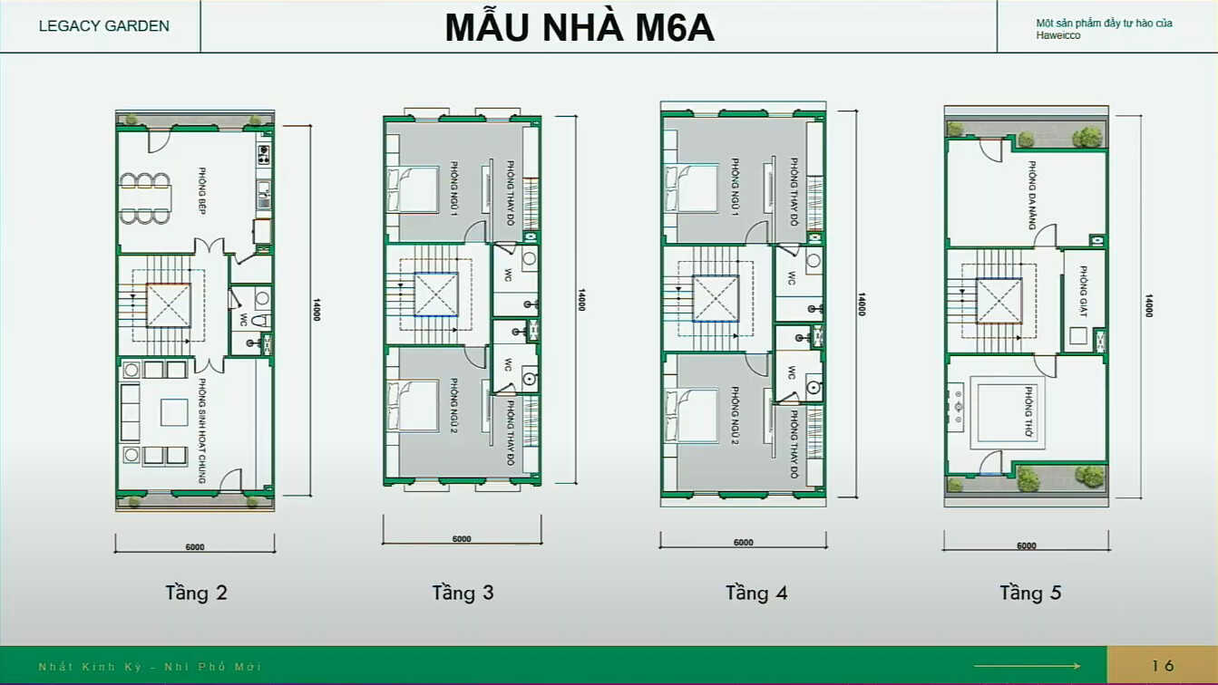 Thiết ktaế Shop 2 mặt tiền tầng 2-3-4-5