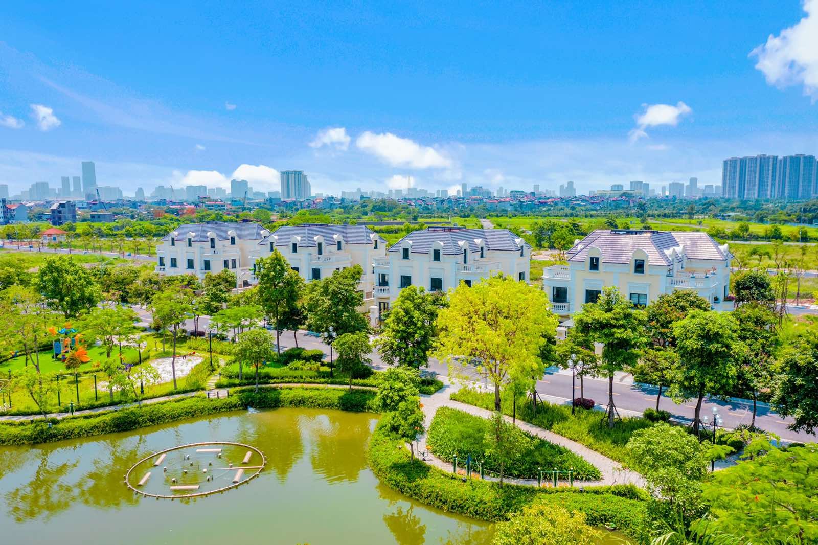 Hồ và công viên khu đô thị AnLac Green Symphony
