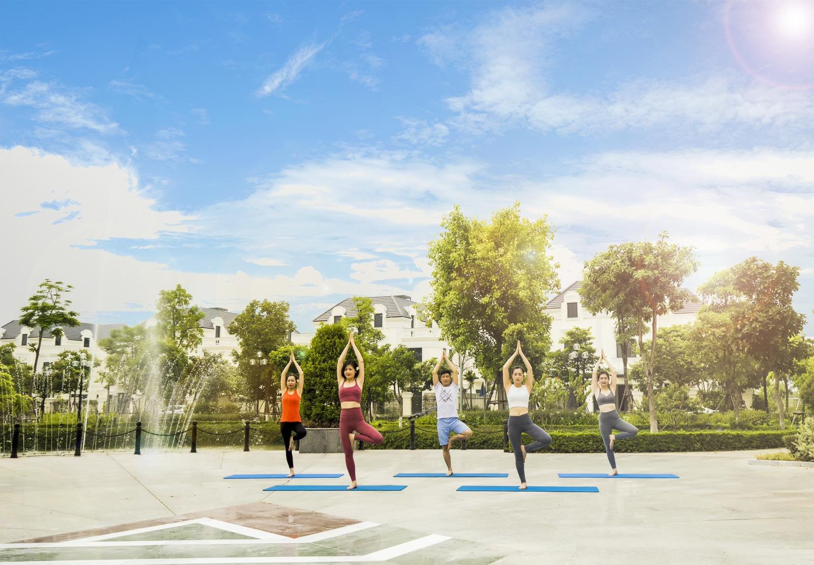 Vườn thiền và Yoga khu đô thị AnLac Green Symphony