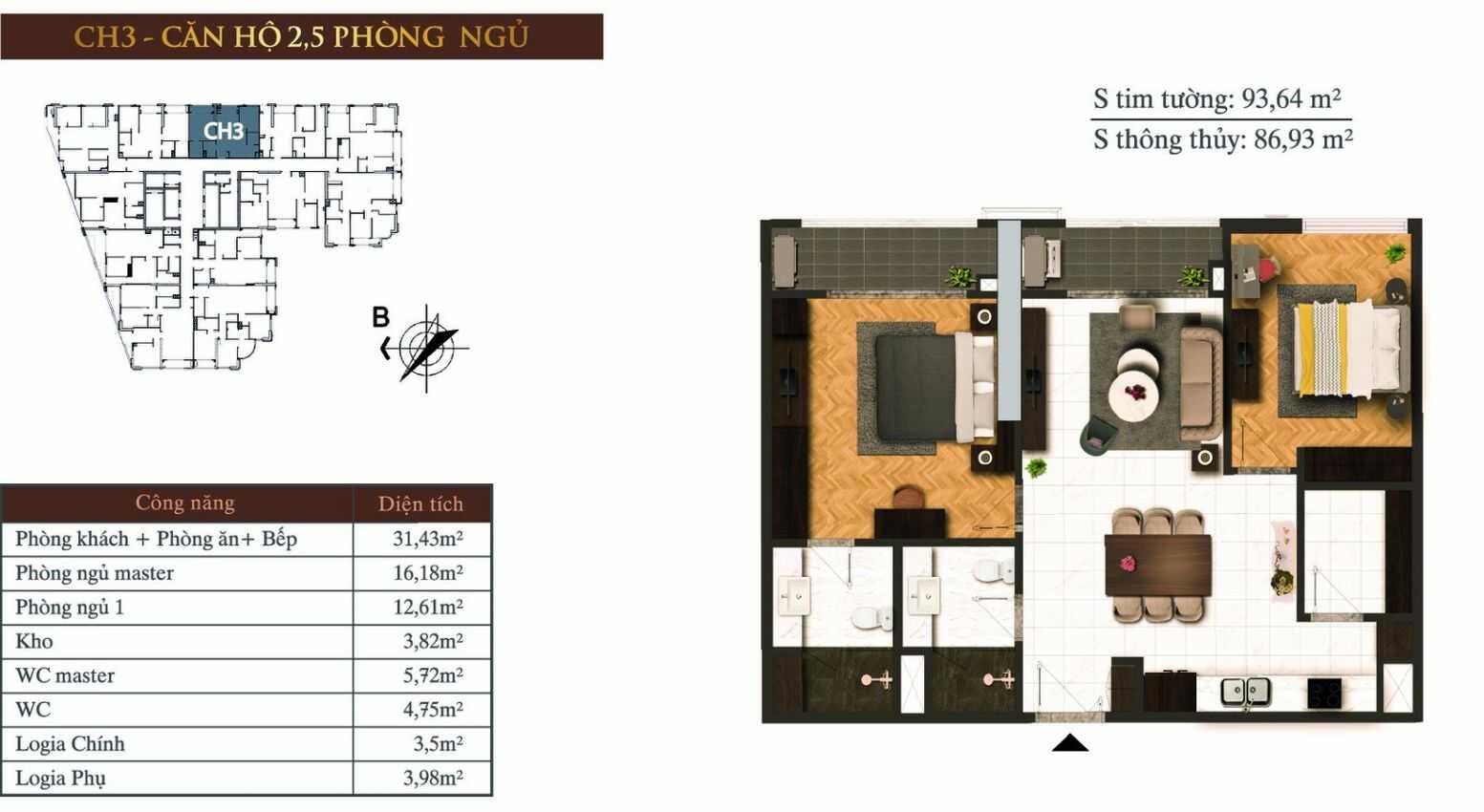 Căn hộ 03 chung cư Hateco Laroma 