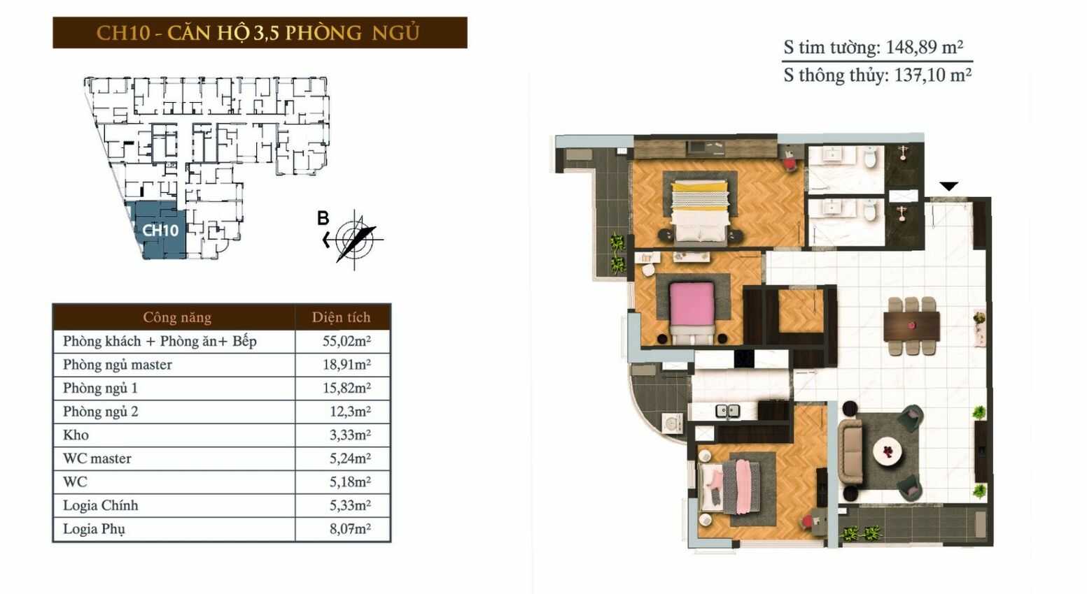 Căn hộ 10 chung cư Hateco Laroma 