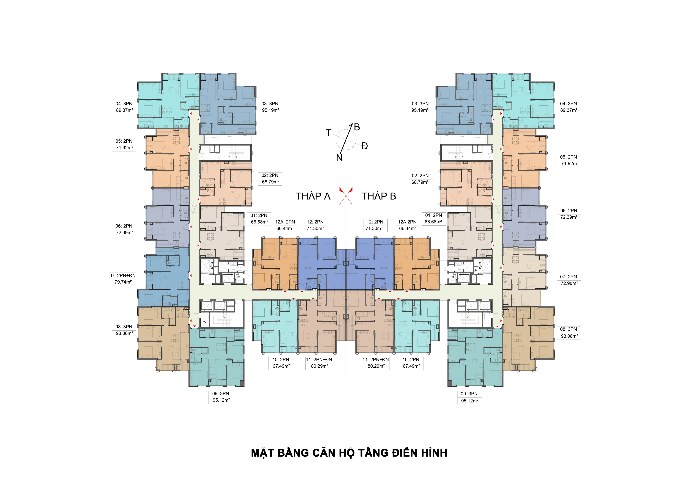 Mặt bằng chung cư Moonlight 1 An Lạc